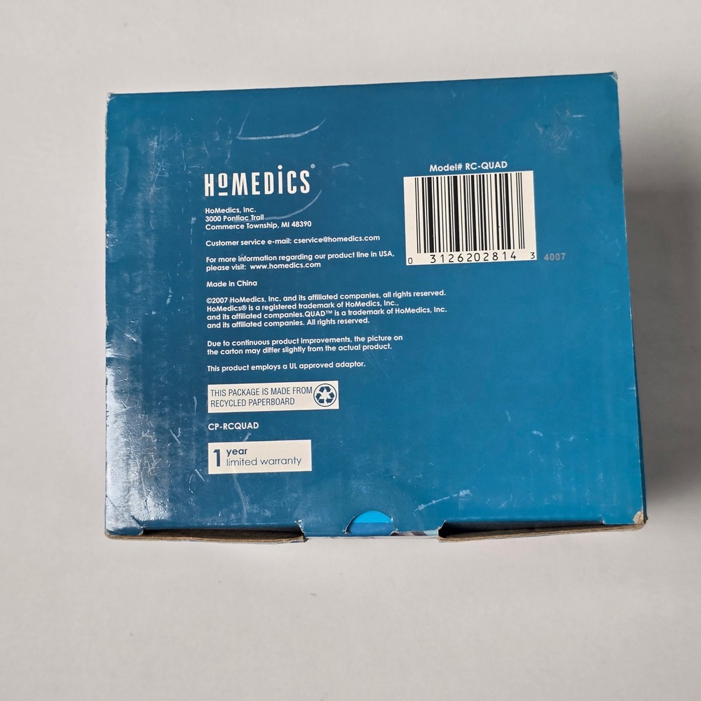HoMedics Quad Extreme Massager RC-QUAD 4-Node Rechargeable Battery - Picture 4 of 11
